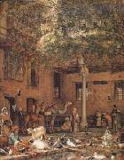 John Frederick Lewis The Hosh (Courtyard) of the House of the Coptic Patriarch Cairo (mk32) China oil painting reproduction